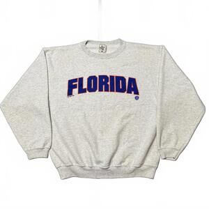 Vintage 90s UF Florida Football GATORS Gray Sweatshirt XL